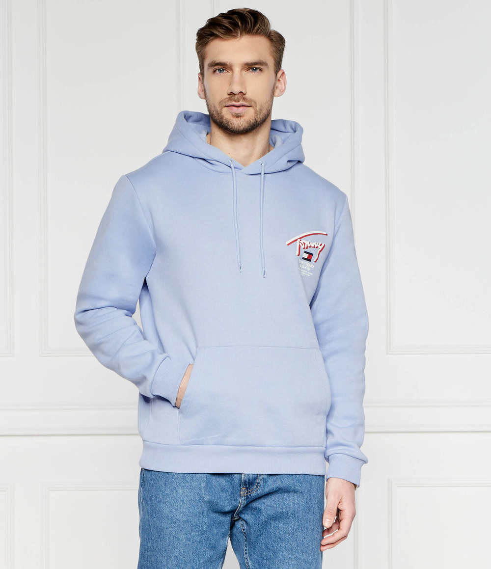 Худи 3D STREET Tommy Jeans - голубой(DM0DM18647)