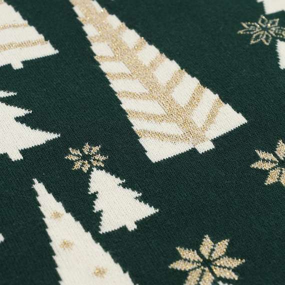 Плед из хлопка с новогодним рисунком whitewood из коллекции new year essential, 130x180 см