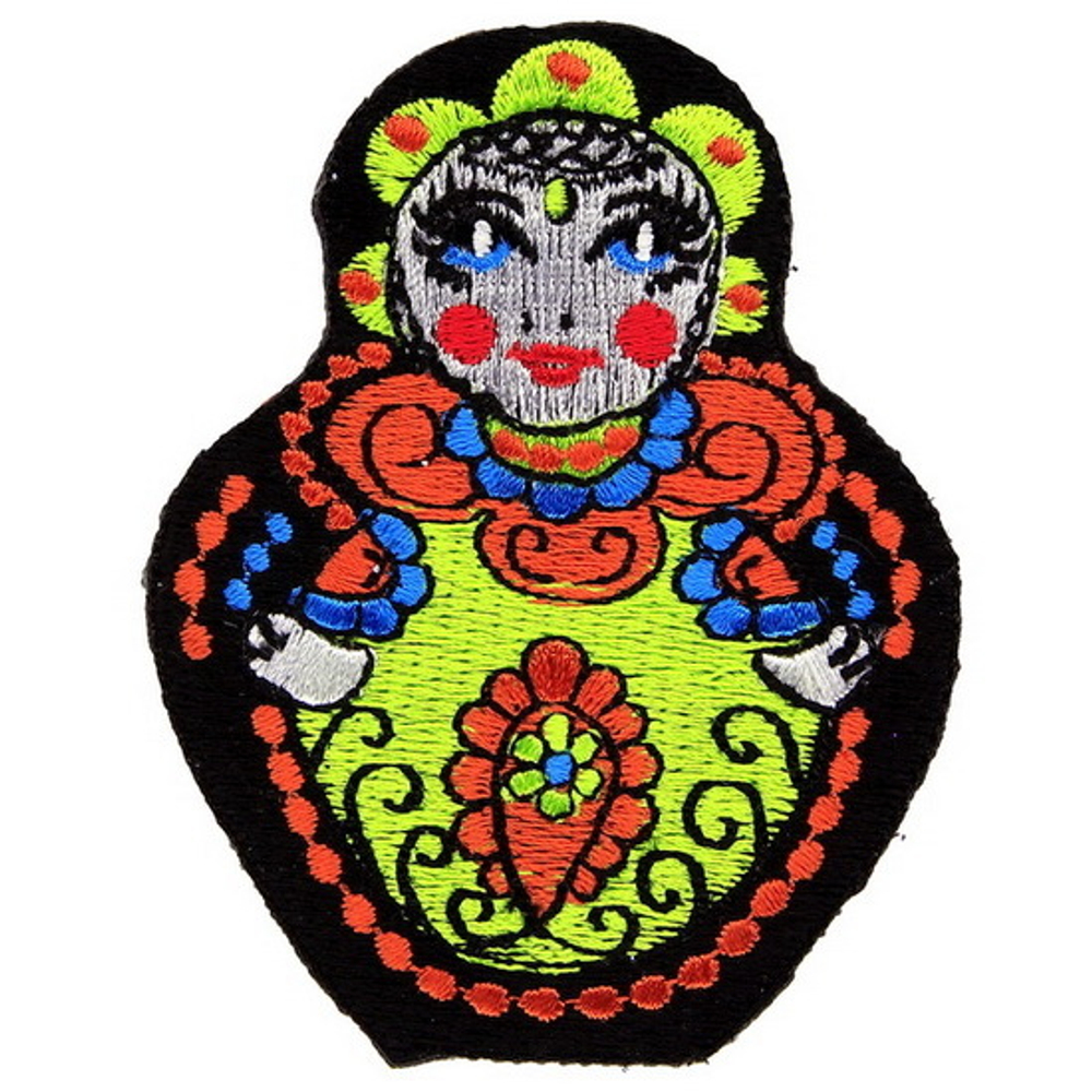 Нашивка Матрешка зеленая