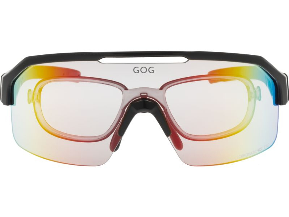 Спортивные очки с диоптриями GOG Thor C / Black / Photochromic Red Lens