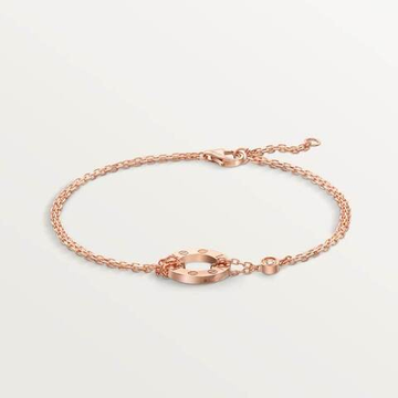 Cartier LOVE bracelet, on chain, 2 diamonds