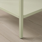Шкаф со стеклянными дверцами  - RUDSTA IKEA/ РУДСТА ИКЕА, 42x37x155 см, светло-зелёный/прозрачный