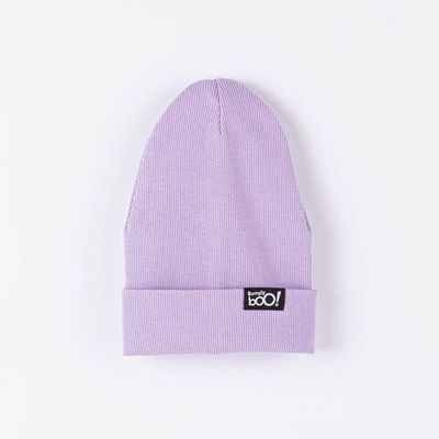 Two-ply turn-up jersey hat - Lavender