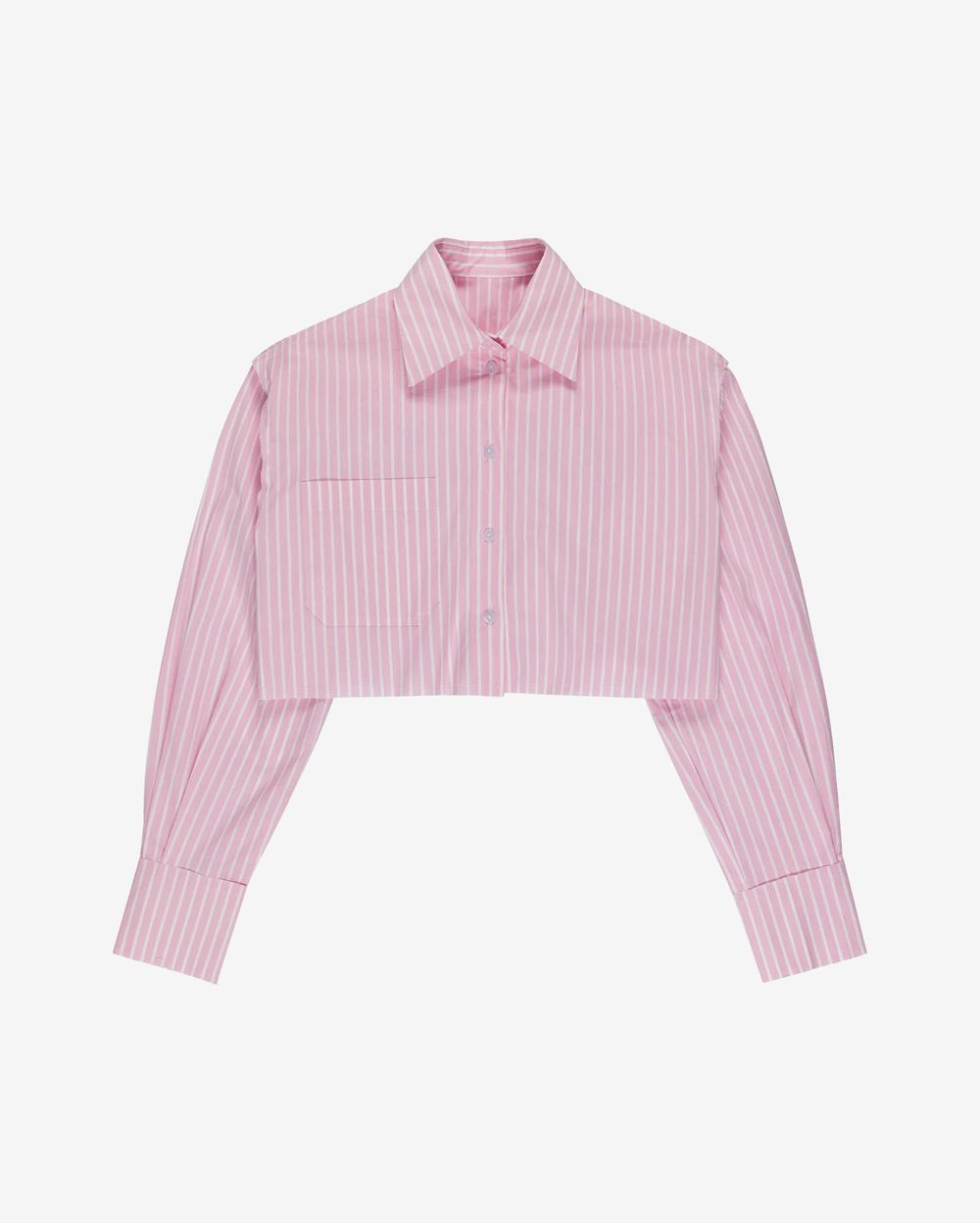 Рубашка Kraizy Stripes короткая с рукавом розовая