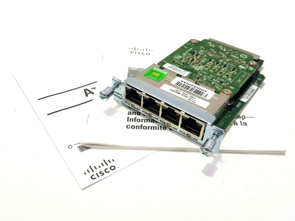 CISCO EHWIC-4ESG-P VO1 FOUR PORT 10/100 / 1000