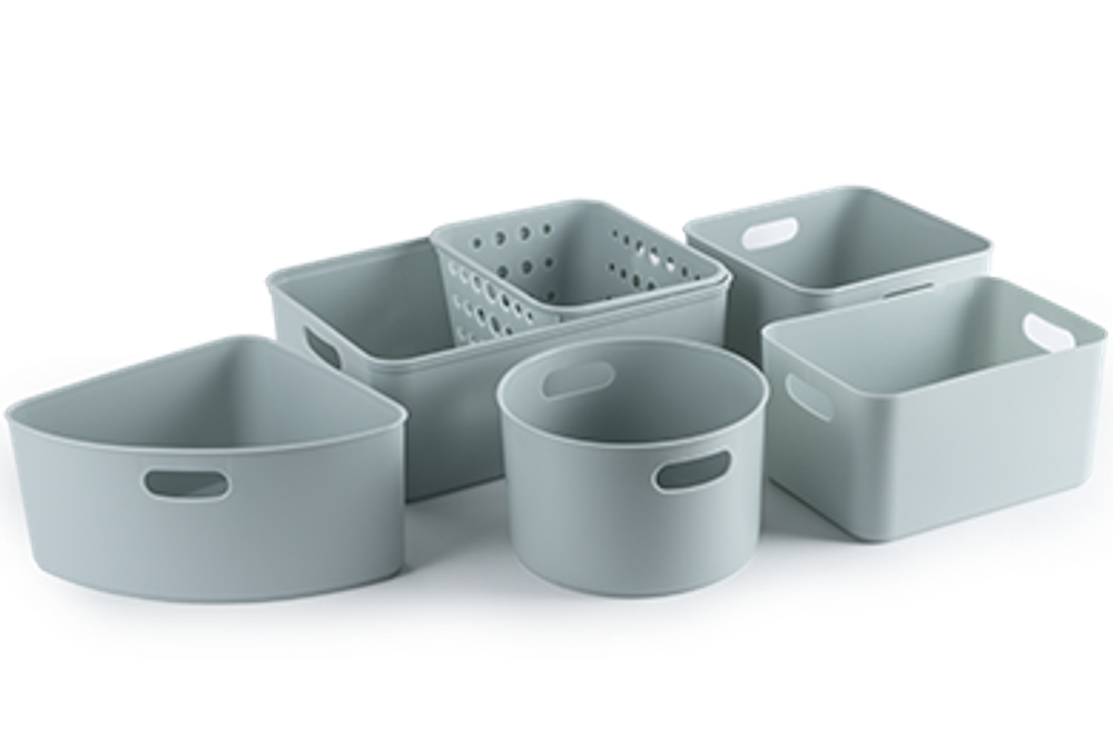 Корзина Agraba, 3.9 л, 20х20х12 см, цвет серая мистерия, пластик