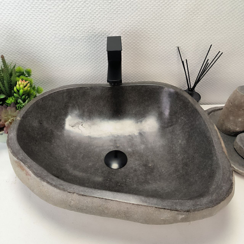 Раковина из речного камня RS-63445 (55*45*15) 0123
