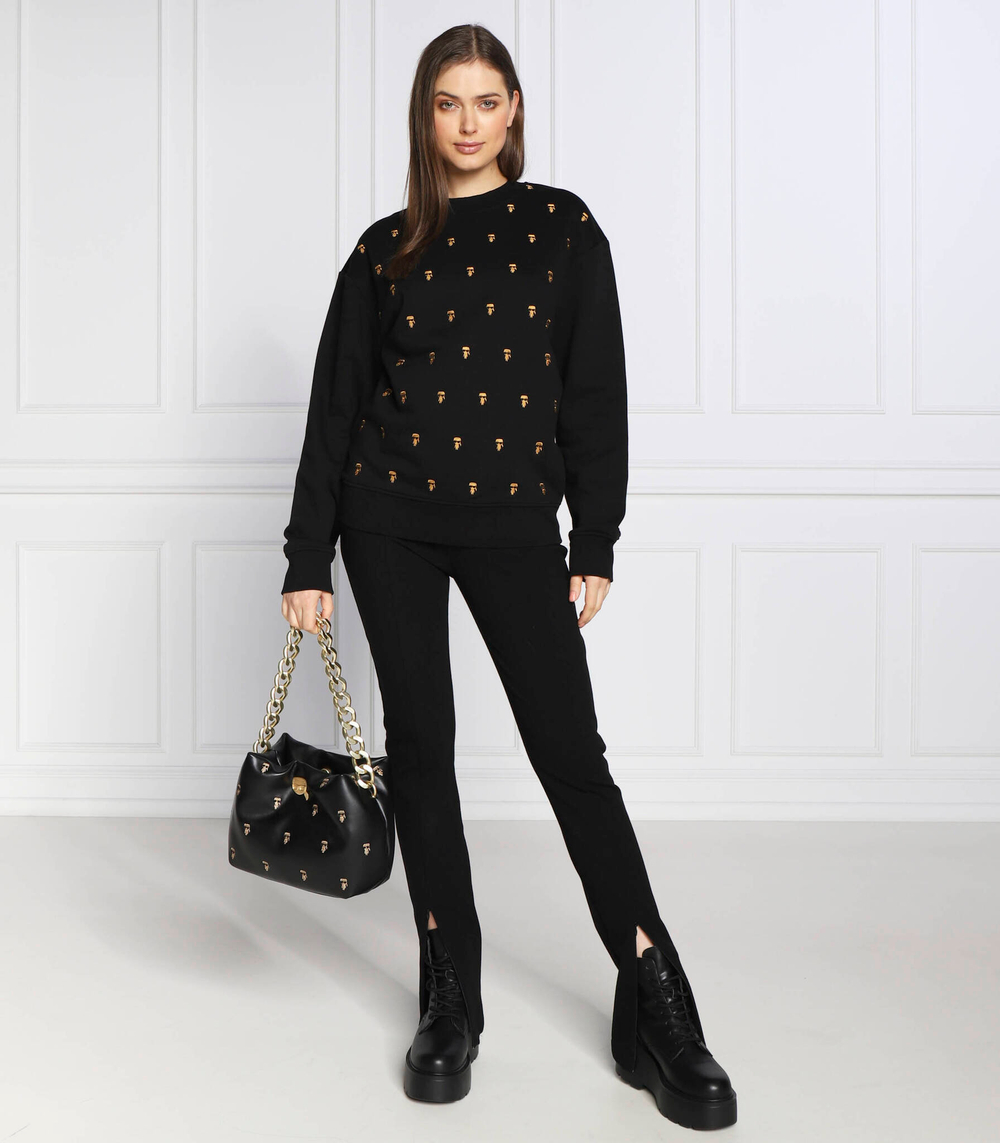 Худи aop ikonik embroidered Karl Lagerfeld - черный(226W1817)