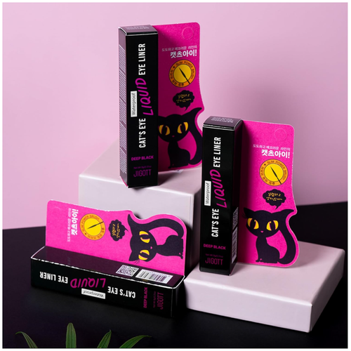 Jigott Подводка для глаз (Глубокий черный)