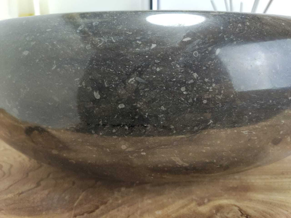 Раковина из мрамора Donut Black Medium DM-60345 45*45*15