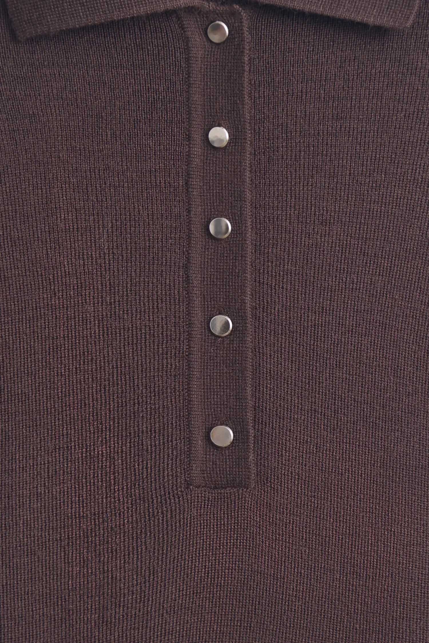 Джемпер поло шоколадный