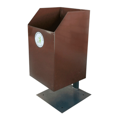 Урна КВАДРАТ на стойке антик бронза