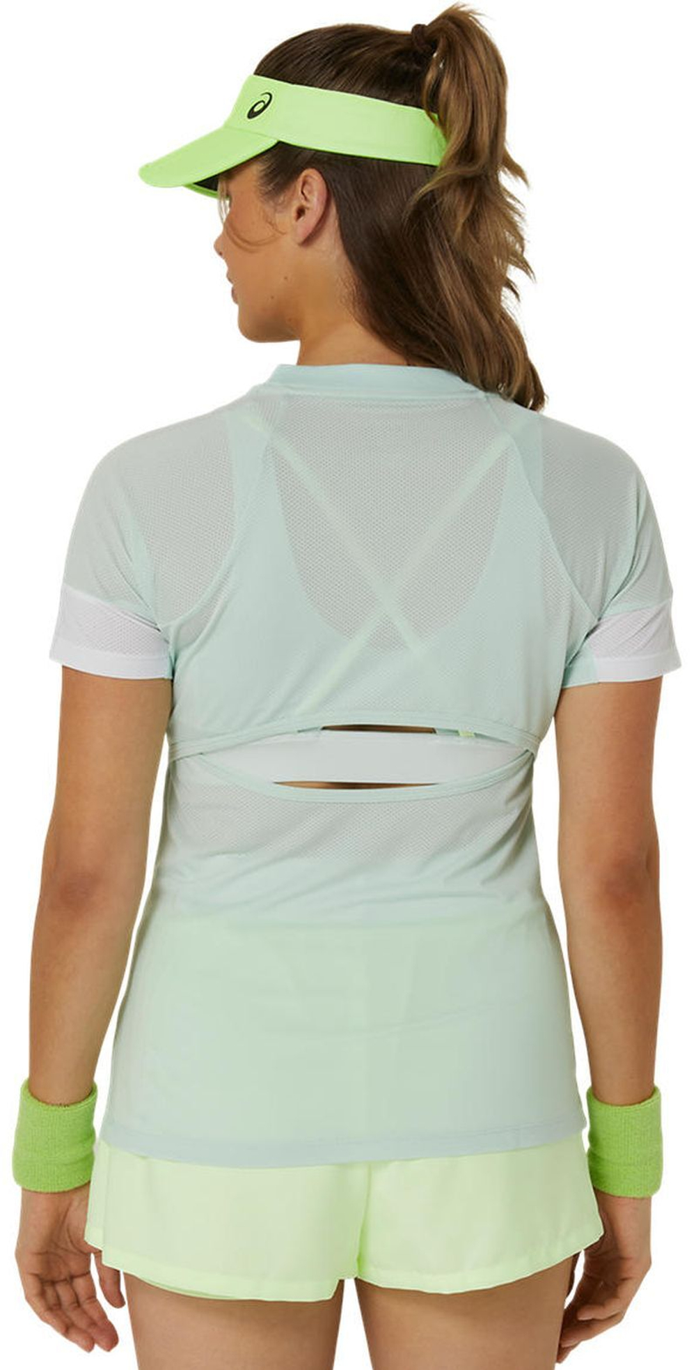 Женская теннисная футболка Asics Game Short Sleeve Top - Мятный