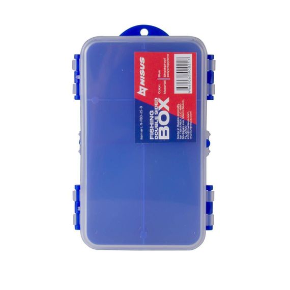 Коробочка для оснастки NISUS  Fishing organizer двухсторонняя (синяя) (N-FBO-2S-B)
