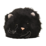 Мягкая игрушка Кошка подушка черная 29 см, C-41448