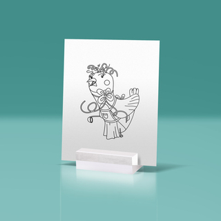 Птичка-мама. Изображение для рисования плоттером / Скрапбукинг