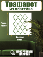 Трафарет для стен из пластика многоразовый 034