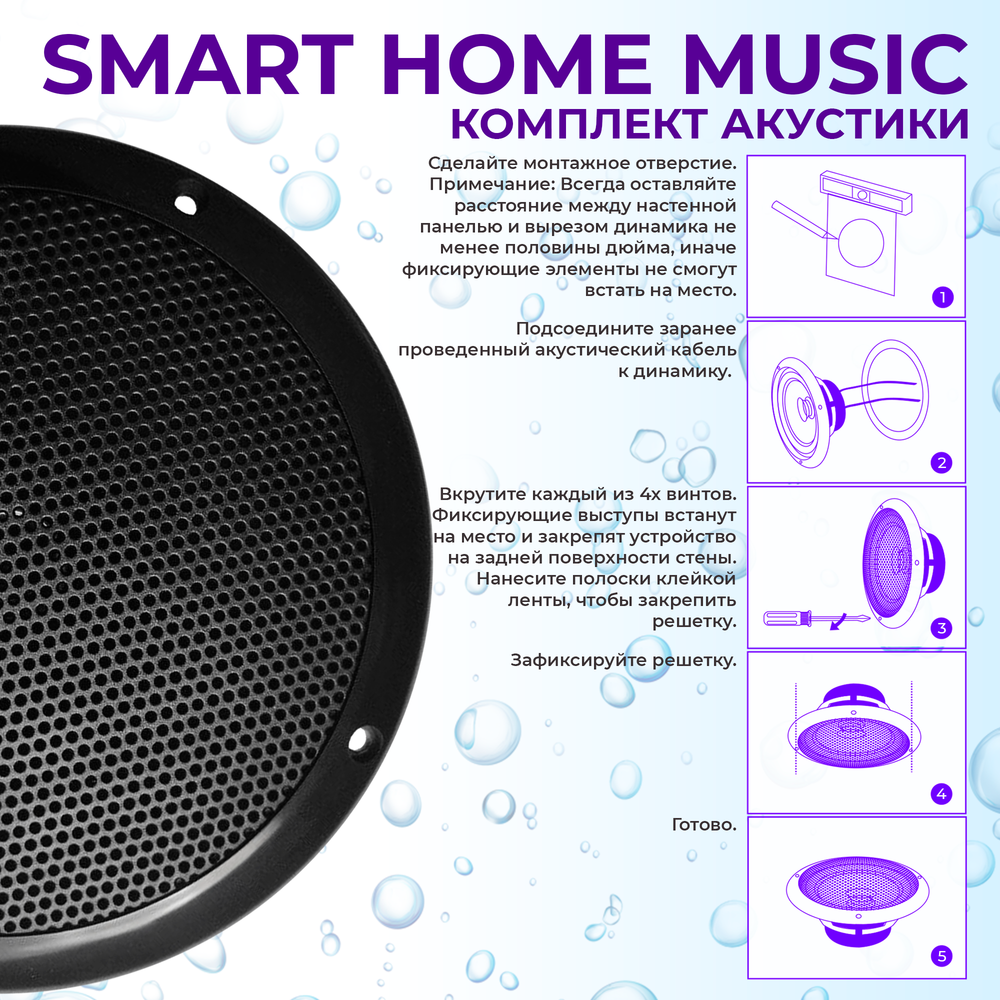 Комплект влагостойкой акустики SMART HOME MUSIC - Visaton 4