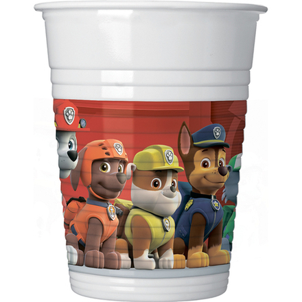 Стаканы пластиковые, "Щенячий Патруль" / Paw Patrol, 200 мл, 8 шт.