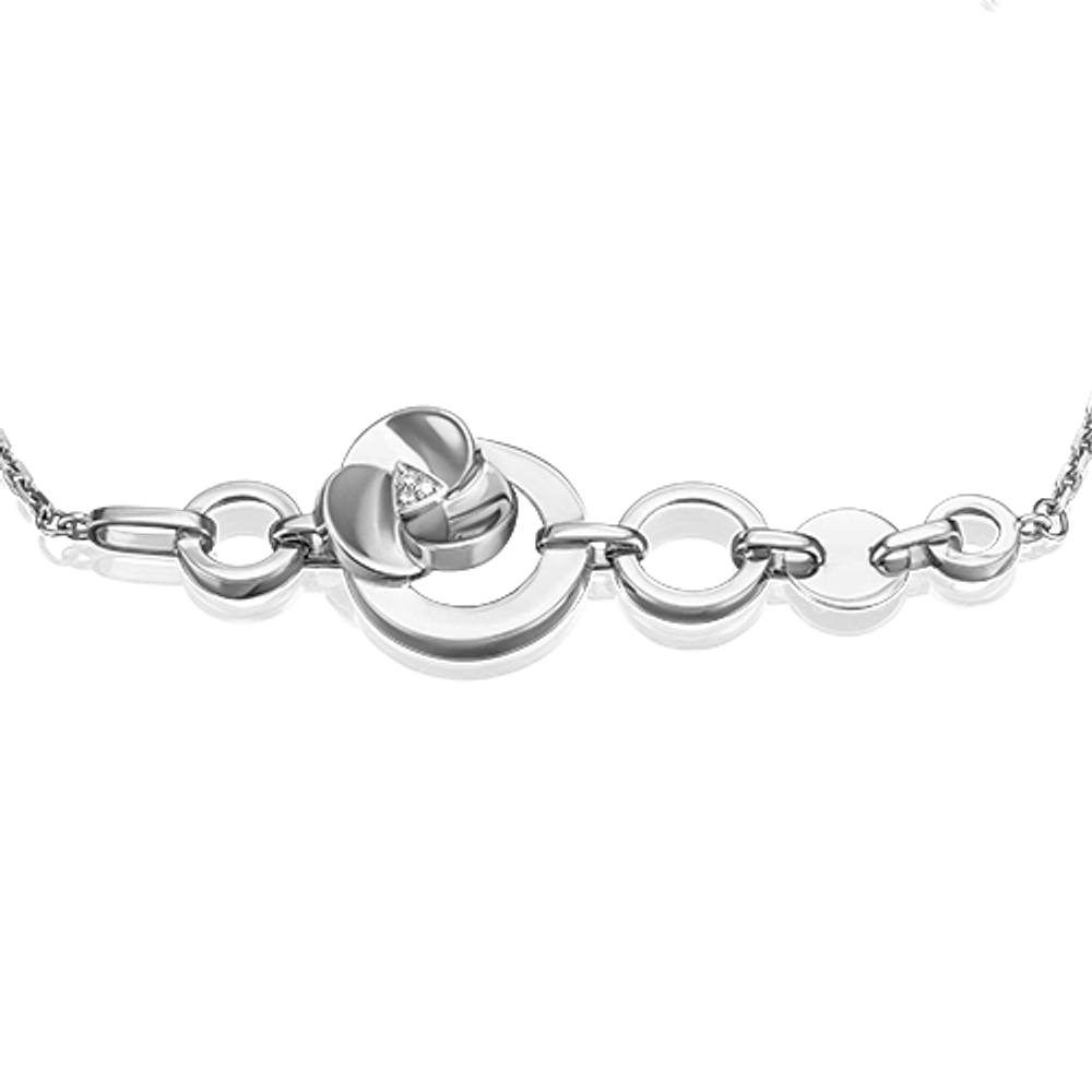 Браслет из белого золота c бриллиантами Артикул: 05-0738-00-101-1120