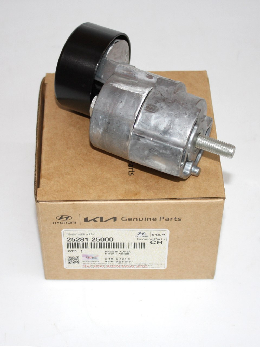 Ролик натяжной приводного ремня 2528125000 для Киа Оптима, Церато, Хендай Санта Фе, Соната