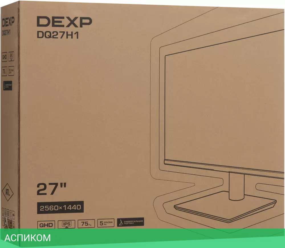 Монитор DEXP DQ27H1 черный