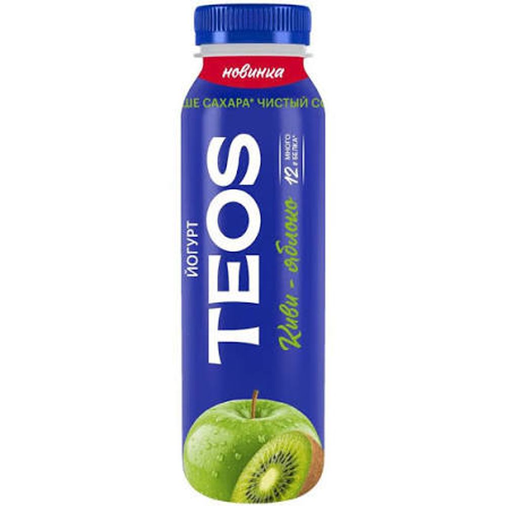 Йогурт "Теос Актив" 1,8% Киви-яблоко 260гр
