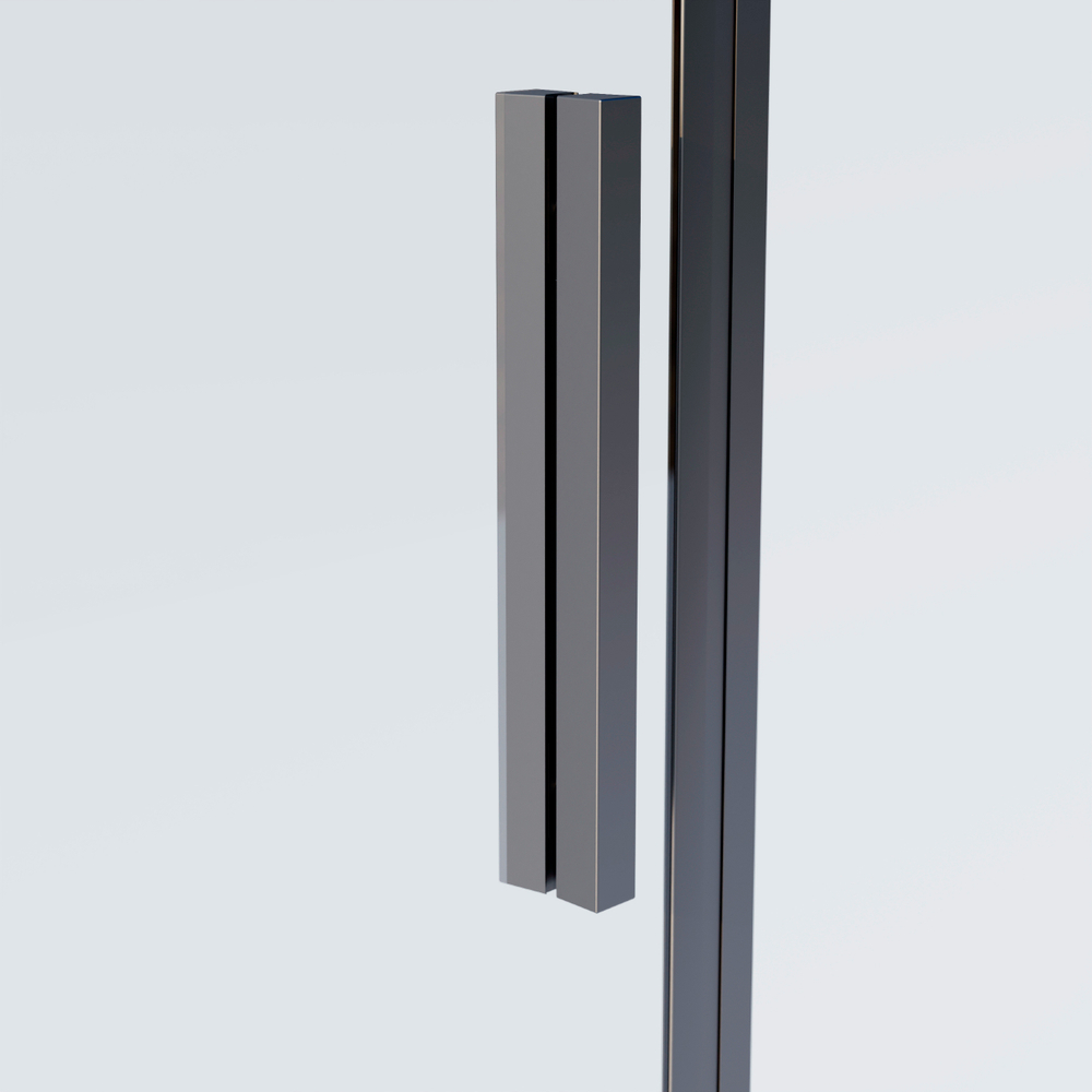 Душевая дверь Софт 2 (Soft 2) VDS-3SO2140CLGM, 1400, вороненая сталь, стекло прозрачное