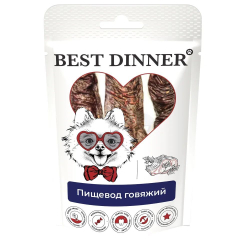 Лакомство Best Dinner Freeze Dry Пищевод говяжий 32 г