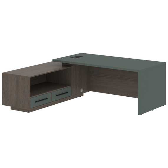 Стол руководителя с тумбой VCT 2119(L)  2100х1900х750 VELION