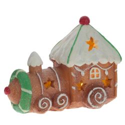 GAEM Фигурка декоративная с подсветкой "Паровозик"(LR44x2), L15,5 W8 H12 см