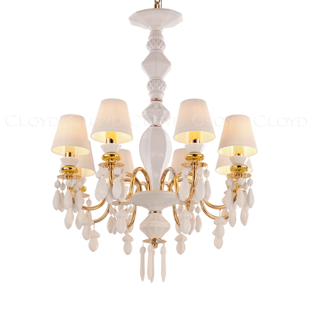 Люстра Cloyd LOTTIE-C C8 / Ø62 см- белая керамика (арт.11219)