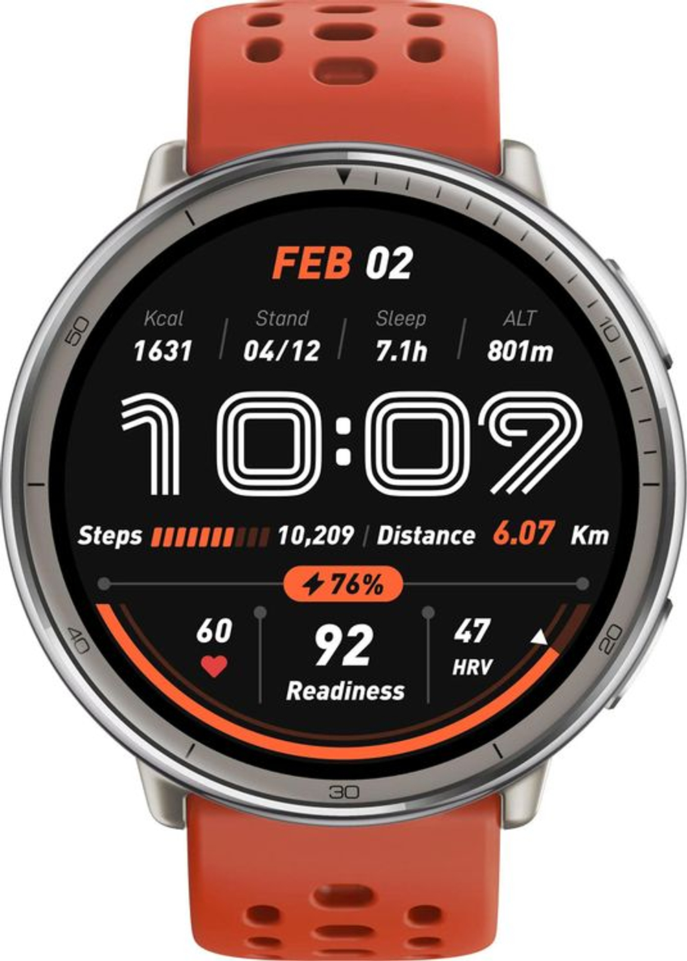 Смарт-часы AMAZFIT Active 2R Premium A2437,  43.9мм,  1.32",  черный/серебристый