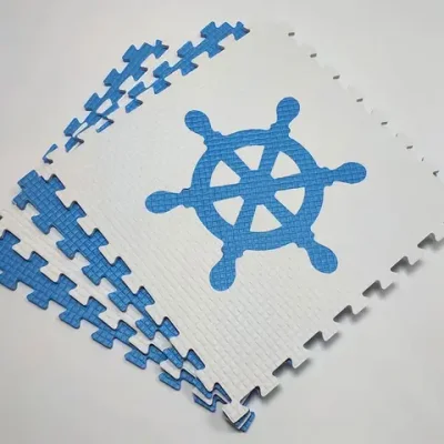 Мягкий пол "Моряк" 500x500x10 мм 45 шор