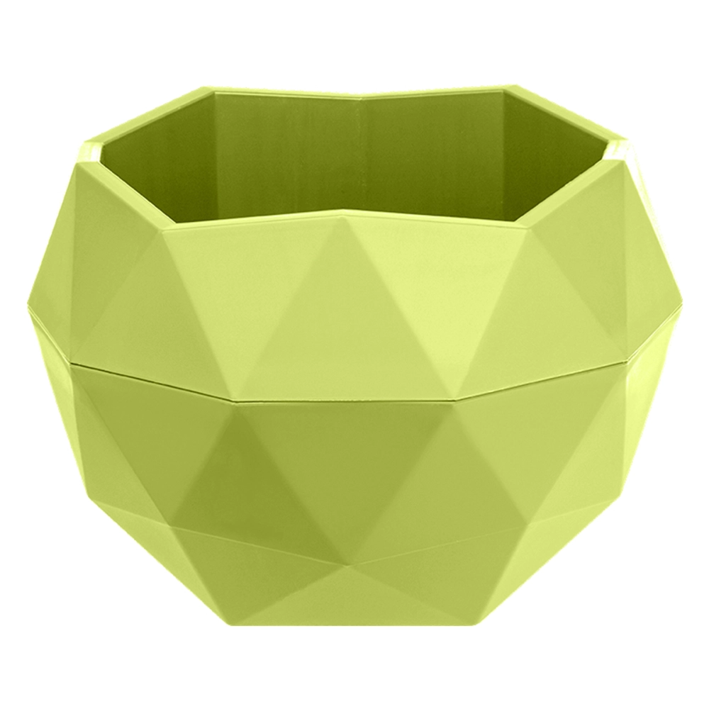 Кашпо для цветов пластиковое 0,45л d-12,3см «Топаз» Фисташковый