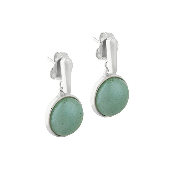 Серьги Possebon Pearl green quartz A1995.16 G/S