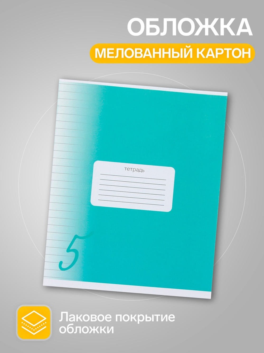 Тетради 10 штук, 24 листа в линию Calligrata «Пятёрка»