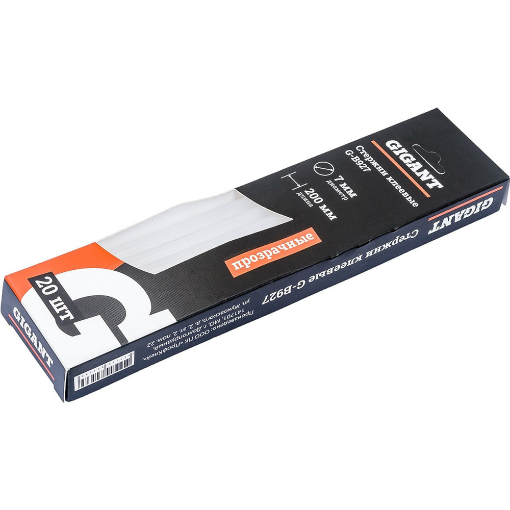 Стержни клеевые Gigant G-B927 прозрачные 7x200 мм 20 шт