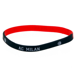 Браслет ФК Milan ( чёрно-красный )