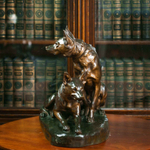 Бронзовая скульптура «Овчарки»