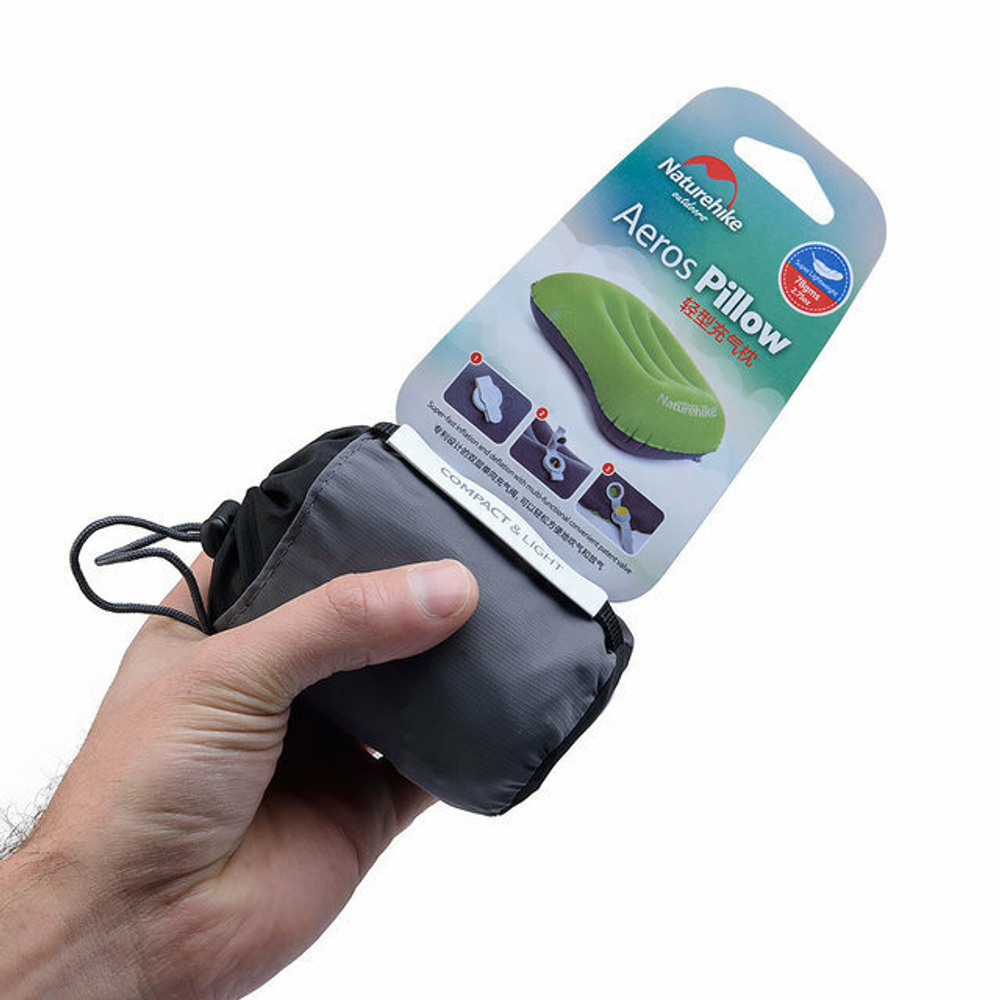 Подушка Naturehike aeros NH17T013-Z надувная оранжевая, 6927595718261