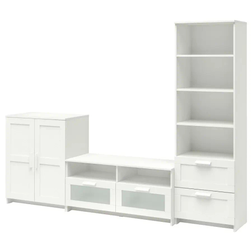 Тумба под ТВ - IKEA BRIMNES, 258х41х190 см, белый, БРИМНЭС/БРИМНЕС ИКЕА