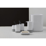 Стакан для зубных щеток tyer, 470 мл, белый/серый