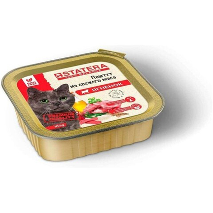 STATERA (Статера) Консервированный корм для кошек Паштет с ягненком, 100 г