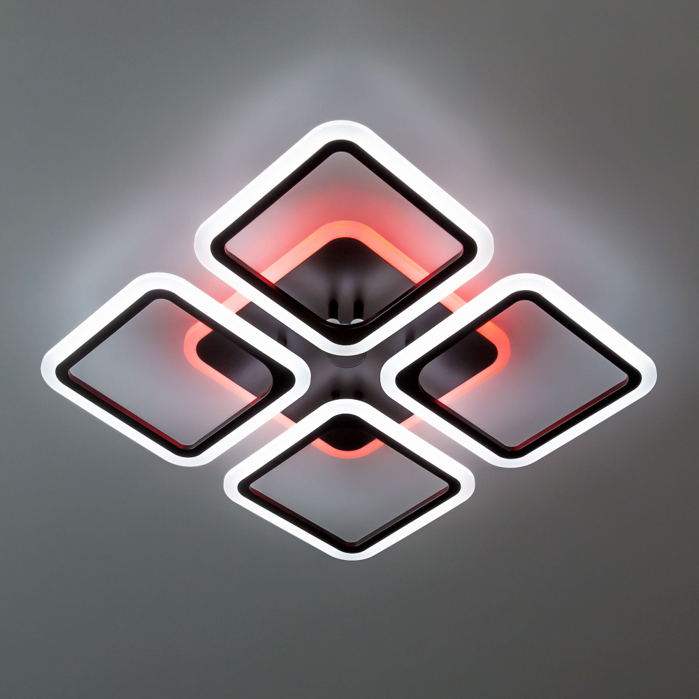 Citilux Марсель Смарт CL232A145E RGB Умная люстра Чёрная