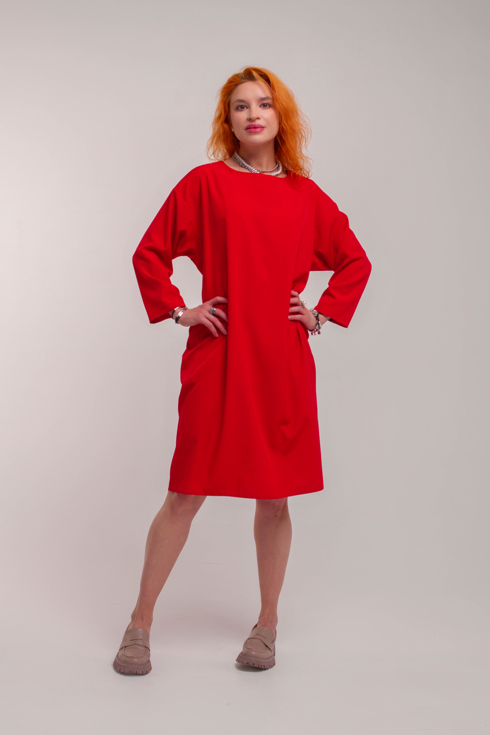 Платье. PROF красное