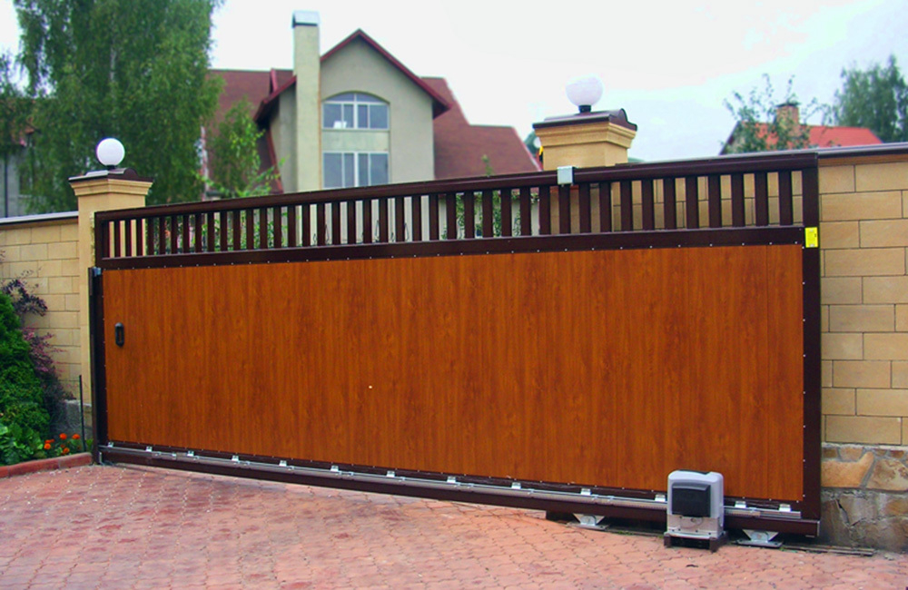 Ворота откатные кованые 28