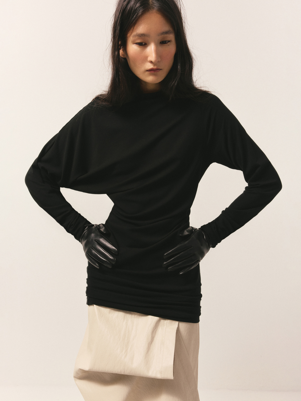 Платье с драпировками