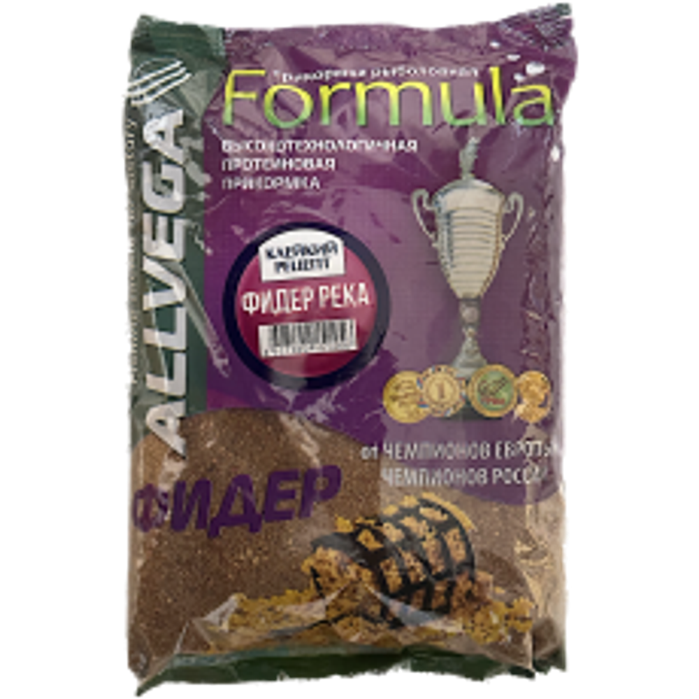 Прикормка рыб. Allvega Formula 0.9кг Feeder River (фидер река) клейкий рецепт