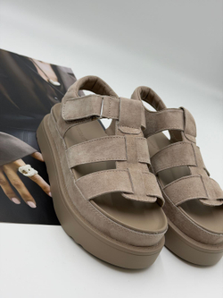 Босоножки женские натуральная кожа арт. PEXL 252-3 цвет "бежевый"